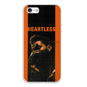 Чехол для iPhone 5/5S матовый с принтом HEARTLESS в городе Новоалтайск, Силикон | Область печати: задняя сторона чехла, без боковых панелей | blinding lights | heartless | starboy | the weekend | уикенд