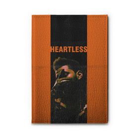 Обложка для автодокументов с принтом HEARTLESS в городе Новоалтайск, натуральная кожа |  размер 19,9*13 см; внутри 4 больших “конверта” для документов и один маленький отдел — туда идеально встанут права | Тематика изображения на принте: blinding lights | heartless | starboy | the weekend | уикенд