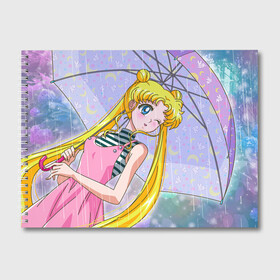 Альбом для рисования с принтом Sailor Moon в городе Новоалтайск, 100% бумага
 | матовая бумага, плотность 200 мг. | Тематика изображения на принте: baby | bunny | girl | like | pink | sailormoon | usagi | вода капли | воин | волосы | глаза | девушка | дождь | зайчик | зонтик | котик | кролик | лето | луна | малышка | матроска | небо | облака | природа | радуга | розовый