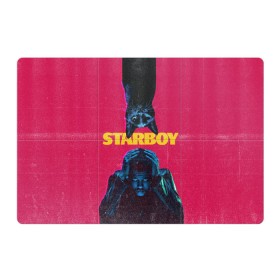 Магнитный плакат 3Х2 с принтом STARBOY в городе Новоалтайск, Полимерный материал с магнитным слоем | 6 деталей размером 9*9 см | Тематика изображения на принте: blinding lights | heartless | starboy | the weekend | уикенд