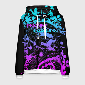 Мужская толстовка 3D с принтом Imagine Dragons в городе Новоалтайск, 100% полиэстер | двухслойный капюшон со шнурком для регулировки, мягкие манжеты на рукавах и по низу толстовки, спереди карман-кенгуру с мягким внутренним слоем. | alternative | believer | demons | dragons | imagines | imagining | interscope | kid | korner | radioactive | records | альтернативный рок | имеджин драгонс | инди | поп | электроник