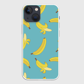 Чехол для iPhone 13 mini с принтом Банановый дождь в городе Новоалтайск,  |  | Тематика изображения на принте: банан | банановый | бананы | здоровое питание | зп | овощи | паттерн | плод | плоды | фрукт | фрукты | ягоды