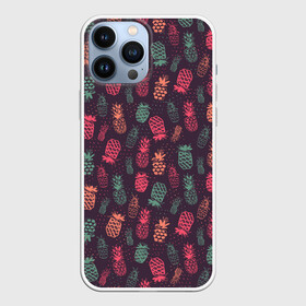 Чехол для iPhone 13 Pro Max с принтом Ананасовый экспресс в городе Новоалтайск,  |  | Тематика изображения на принте: ананас | ананасы | арт | паттерн | фрукты. ягоды