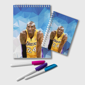Блокнот с принтом Kobe Bryant Lackers 24 blue в городе Новоалтайск, 100% бумага | 48 листов, плотность листов — 60 г/м2, плотность картонной обложки — 250 г/м2. Листы скреплены удобной пружинной спиралью. Цвет линий — светло-серый
 | Тематика изображения на принте: 24 | 8 | black | blue | bryant | kobe | lackers 24 | lakers | mamba | mentality | баскетбол | брайант | детская | детскую | женская | женскую | коба | коби | купить | мамба | менталитет | мужская | мужскую | черная