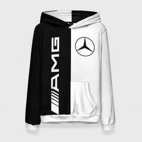 Женская толстовка 3D с принтом MERCEDES AMG | МЕРСЕДЕС (Z) в городе Новоалтайск, 100% полиэстер  | двухслойный капюшон со шнурком для регулировки, мягкие манжеты на рукавах и по низу толстовки, спереди карман-кенгуру с мягким внутренним слоем. | 2020 | amg | auto | clk | cls | glk | mercedes | mercedes benz | slk | sport | авто | автомобиль | автомобильные | амг | бренд | глк | марка | машины | мерседес | слк | спорт | цлк | цлс