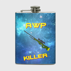 Фляга с принтом AWP killer в городе Новоалтайск, металлический корпус | емкость 0,22 л, размер 125 х 94 мм. Виниловая наклейка запечатывается полностью | awp | counter strike | counter strike global offensive | counter strike go | cs | cs go | killer | sniper | авп | контра | кс | кс го | снайпер | снайперская винтовка