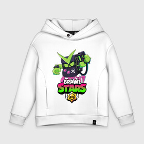 Детское худи Oversize хлопок с принтом BRAWL STARS VIRUS 8-BIT в городе Новоалтайск, френч-терри — 70% хлопок, 30% полиэстер. Мягкий теплый начес внутри —100% хлопок | боковые карманы, эластичные манжеты и нижняя кромка, капюшон на магнитной кнопке | 8 bit | 8 бит | bibi | brawl stars | crow | el brown | leon | leon shark | max | mr.p | sally leon | shark | stars | virus | werewolf | акула | биби | вирус | ворон | леон | оборотень | пингвин