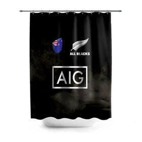 Штора 3D для ванной с принтом ALL BLACKS в городе Новоалтайск, 100% полиэстер | плотность материала — 100 г/м2. Стандартный размер — 146 см х 180 см. По верхнему краю — пластиковые люверсы для креплений. В комплекте 10 пластиковых колец | all blacks | new zealandd | rugby | новая зеландия | олл блэкс | регби | хака