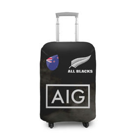 Чехол для чемодана 3D с принтом ALL BLACKS в городе Новоалтайск, 86% полиэфир, 14% спандекс | двустороннее нанесение принта, прорези для ручек и колес | all blacks | new zealandd | rugby | новая зеландия | олл блэкс | регби | хака