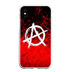 Чехол для iPhone XS Max матовый с принтом АНАРХИЯ в городе Новоалтайск, Силикон | Область печати: задняя сторона чехла, без боковых панелей | anarchy | riot | rock | анархия | бунт | знаки | музыка | панки | рок | символ