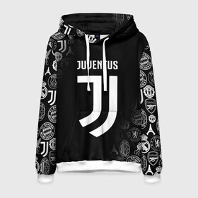 Мужская толстовка 3D с принтом JUVENTUS в городе Новоалтайск, 100% полиэстер | двухслойный капюшон со шнурком для регулировки, мягкие манжеты на рукавах и по низу толстовки, спереди карман-кенгуру с мягким внутренним слоем. | cr7 | fc juventus | football | juve | juventus | ronaldo | sport | роналдо | спорт | футбол | ювентус