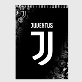 Скетчбук с принтом JUVENTUS в городе Новоалтайск, 100% бумага
 | 48 листов, плотность листов — 100 г/м2, плотность картонной обложки — 250 г/м2. Листы скреплены сверху удобной пружинной спиралью | cr7 | fc juventus | football | juve | juventus | ronaldo | sport | роналдо | спорт | футбол | ювентус
