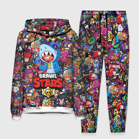 Мужской костюм 3D (с толстовкой) с принтом BRAWL STARS: LEON SHARK в городе Новоалтайск,  |  | bibi | brawl stars | brock | bull | crow | dinomike | el primo | leon | mobile game | nita | poko | ricochet | stars | tara | бравл старс | ворон | леон | мобильные игры