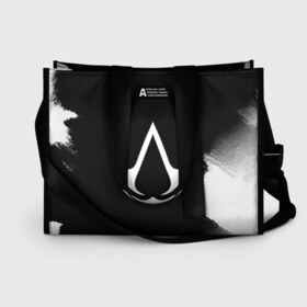 Сумка-шоппер 3D с принтом ASSASSIN`S CREED в городе Новоалтайск, 100% полиэстер | застегивается на металлическую кнопку; внутренний карман застегивается на молнию. Стенки укреплены специальным мягким материалом, чтобы защитить содержимое от несильных ударов
 | 