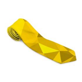 Галстук 3D с принтом YELLOW ABSTRACT в городе Новоалтайск, 100% полиэстер | Длина 148 см; Плотность 150-180 г/м2 | abstract | abstraction | color | fractal | geometry | paitnt | polygon | polygonal | psy | абстракция | геометрия | краски | неоновые | полигоны | психоделика | фрактал
