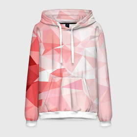 Мужская толстовка 3D с принтом pink abstraction в городе Новоалтайск, 100% полиэстер | двухслойный капюшон со шнурком для регулировки, мягкие манжеты на рукавах и по низу толстовки, спереди карман-кенгуру с мягким внутренним слоем. | abstract | abstraction | color | fractal | geometry | paitnt | polygon | polygonal | psy | абстракция | геометрия | краски | неоновые | полигоны | психоделика | фрактал
