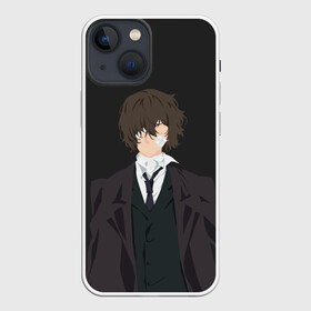 Чехол для iPhone 13 mini с принтом Osamu Dazai в городе Новоалтайск,  |  | bungou | dazai | dogs | osamu | stray | асаму | бродячие псы | бродячих | дадзай | дазай | литературные гении | осаму | проза | псов