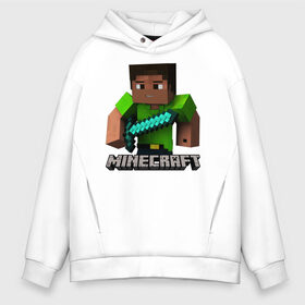 Мужское худи Oversize хлопок с принтом MINECRAFT в городе Новоалтайск, френч-терри — 70% хлопок, 30% полиэстер. Мягкий теплый начес внутри —100% хлопок | боковые карманы, эластичные манжеты и нижняя кромка, капюшон на магнитной кнопке | creeper | game | minecraft | блоки | игра | квадраты | компьютерная игра | крипер | майнкрафт