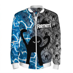 Мужской бомбер 3D с принтом ЪУЪ FORTNITE в городе Новоалтайск, 100% полиэстер | застегивается на молнию, по бокам два кармана без застежек, по низу бомбера и на воротнике - эластичная резинка | fortnait | гроза | грозовой fortnite | грозовой кот | грозовой котяра | грозовой кошак | грозовой фортнайт | грозовой ъуъ | кот | котик | котяра | кошак | мем | молния | фортнайт | ъуъ | ъуъ fortnite | ъуъ фортнайт