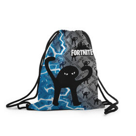 Рюкзак-мешок 3D с принтом ЪУЪ FORTNITE в городе Новоалтайск, 100% полиэстер | плотность ткани — 200 г/м2, размер — 35 х 45 см; лямки — толстые шнурки, застежка на шнуровке, без карманов и подкладки | Тематика изображения на принте: fortnait | гроза | грозовой fortnite | грозовой кот | грозовой котяра | грозовой кошак | грозовой фортнайт | грозовой ъуъ | кот | котик | котяра | кошак | мем | молния | фортнайт | ъуъ | ъуъ fortnite | ъуъ фортнайт