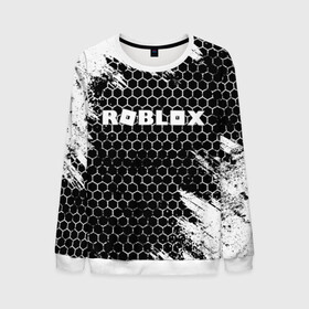 Мужской свитшот 3D с принтом ROBLOX в городе Новоалтайск, 100% полиэстер с мягким внутренним слоем | круглый вырез горловины, мягкая резинка на манжетах и поясе, свободная посадка по фигуре | roblox | игра | компьютерная игра | логотип | онлайн | онлайн игра | роблакс | роблокс