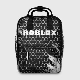 Женский рюкзак 3D с принтом ROBLOX в городе Новоалтайск, 100% полиэстер | лямки с регулируемой длиной, сверху ручки, чтобы рюкзак нести как сумку. Основное отделение закрывается на молнию, как и внешний карман. Внутри два дополнительных кармана, один из которых закрывается на молнию. По бокам два дополнительных кармашка, куда поместится маленькая бутылочка
 | roblox | игра | компьютерная игра | логотип | онлайн | онлайн игра | роблакс | роблокс