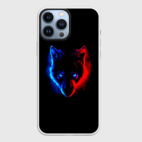 Чехол для iPhone 13 Pro Max с принтом Волк в городе Новоалтайск,  |  | Тематика изображения на принте: animal | art | dog | fire | wolf | арт | взгляд | волк | волки | глаза | голова | животное | животные | зверь | лес | огонь | охота | охотник | парню | прикольная | природа | серый | собака | хищник