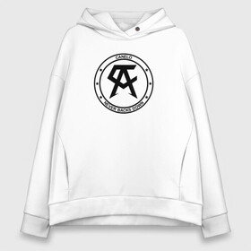 Женское худи Oversize хлопок с принтом Canelo Alvarez в городе Новоалтайск, френч-терри — 70% хлопок, 30% полиэстер. Мягкий теплый начес внутри —100% хлопок | боковые карманы, эластичные манжеты и нижняя кромка, капюшон на магнитной кнопке | 