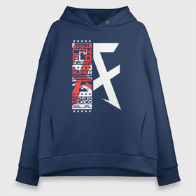 Женское худи Oversize хлопок с принтом Canelo Alvarez в городе Новоалтайск, френч-терри — 70% хлопок, 30% полиэстер. Мягкий теплый начес внутри —100% хлопок | боковые карманы, эластичные манжеты и нижняя кромка, капюшон на магнитной кнопке | 