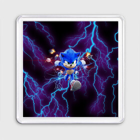 Магнит 55*55 с принтом SONIC в городе Новоалтайск, Пластик | Размер: 65*65 мм; Размер печати: 55*55 мм | Тематика изображения на принте: hedgehog | metal sonic | silver | silver the hedgehog | sonic | sonic boom | sonic the hedgehog | еж | ёж сонник | ежик | игры | кино | соник | соник в кино | фильм