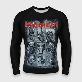 Мужской рашгард 3D с принтом Iron Maiden в городе Новоалтайск,  |  | Тематика изображения на принте: 80s | hardrock | heavy | iron | maiden | metal | pop | steve harris | the final frontier | uk | айрон | группа | железная дева | метал | мэйден | хеви