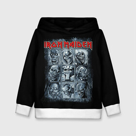Детская толстовка 3D с принтом Iron Maiden в городе Новоалтайск, 100% полиэстер | двухслойный капюшон со шнурком для регулировки, мягкие манжеты на рукавах и по низу толстовки, спереди карман-кенгуру с мягким внутренним слоем | 80s | hardrock | heavy | iron | maiden | metal | pop | steve harris | the final frontier | uk | айрон | группа | железная дева | метал | мэйден | хеви