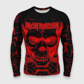 Мужской рашгард 3D с принтом Iron Maiden в городе Новоалтайск,  |  | Тематика изображения на принте: 80s | hardrock | heavy | iron | maiden | metal | pop | steve harris | the final frontier | uk | айрон | группа | железная дева | метал | мэйден | хеви