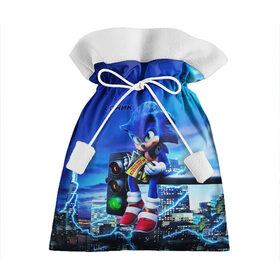 Подарочный 3D мешок с принтом SONIC в городе Новоалтайск, 100% полиэстер | Размер: 29*39 см | Тематика изображения на принте: hedgehog | metal sonic | silver | silver the hedgehog | sonic | sonic boom | sonic the hedgehog | еж | ёж сонник | ежик | игры | кино | соник | соник в кино | фильм