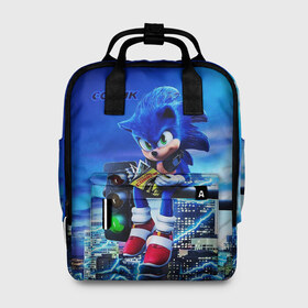 Женский рюкзак 3D с принтом SONIC в городе Новоалтайск, 100% полиэстер | лямки с регулируемой длиной, сверху ручки, чтобы рюкзак нести как сумку. Основное отделение закрывается на молнию, как и внешний карман. Внутри два дополнительных кармана, один из которых закрывается на молнию. По бокам два дополнительных кармашка, куда поместится маленькая бутылочка
 | hedgehog | metal sonic | silver | silver the hedgehog | sonic | sonic boom | sonic the hedgehog | еж | ёж сонник | ежик | игры | кино | соник | соник в кино | фильм