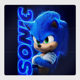 Магнитный плакат 3Х3 с принтом SONIC в городе Новоалтайск, Полимерный материал с магнитным слоем | 9 деталей размером 9*9 см | Тематика изображения на принте: hedgehog | metal sonic | silver | silver the hedgehog | sonic | sonic boom | sonic the hedgehog | еж | ёж сонник | ежик | игры | кино | соник | соник в кино | фильм