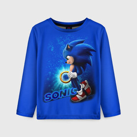 Детский лонгслив 3D с принтом SONIC в городе Новоалтайск, 100% полиэстер | длинные рукава, круглый вырез горловины, полуприлегающий силуэт
 | hedgehog | metal sonic | silver | silver the hedgehog | sonic | sonic boom | sonic the hedgehog | еж | ёж сонник | ежик | игры | кино | соник | соник в кино | фильм
