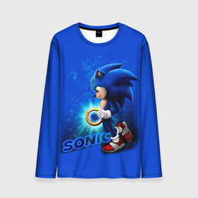Мужской лонгслив 3D с принтом SONIC в городе Новоалтайск, 100% полиэстер | длинные рукава, круглый вырез горловины, полуприлегающий силуэт | hedgehog | metal sonic | silver | silver the hedgehog | sonic | sonic boom | sonic the hedgehog | еж | ёж сонник | ежик | игры | кино | соник | соник в кино | фильм
