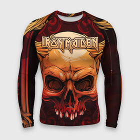 Мужской рашгард 3D с принтом Iron Maiden в городе Новоалтайск,  |  | Тематика изображения на принте: 80s | hardrock | heavy | iron | maiden | metal | pop | steve harris | the final frontier | uk | айрон | группа | железная дева | метал | мэйден | хеви