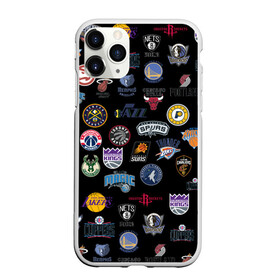 Чехол для iPhone 11 Pro матовый с принтом NBA Pattern в городе Новоалтайск, Силикон |  | basketball | boston celtics | brooklyn nets | nba | new york knicks | philadel | toronto raptors | баскетбол | бостон селтикс | бруклин нетс | нба | нью йорк никс | спорт | торонто рэпторс | филадельфия 76ерс