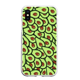 Чехол для iPhone XS Max матовый с принтом АВОКАДО в городе Новоалтайск, Силикон | Область печати: задняя сторона чехла, без боковых панелей | avocado | food | fruit | vegan | vegetarian | авокадо | веган | вегетарианство | еда | фрукты