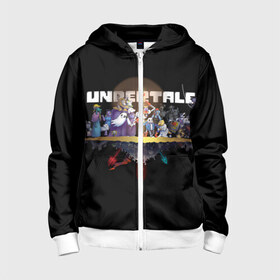 Детская толстовка 3D на молнии с принтом Undertale. в городе Новоалтайск, 100% полиэстер |  манжеты и пояс оформлены широкой мягкой резинкой, двухслойный капюшон со шнурком для регулировки, спереди карманы и застежка-молния
 | asriel dreemurr | chara | frisk | sans | undertale | азриэль дримурр | андертейл | андрайн | гастер | меттатон | санс | фриск | чара