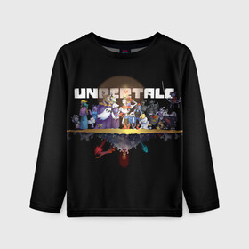 Детский лонгслив 3D с принтом Undertale. в городе Новоалтайск, 100% полиэстер | длинные рукава, круглый вырез горловины, полуприлегающий силуэт
 | asriel dreemurr | chara | frisk | sans | undertale | азриэль дримурр | андертейл | андрайн | гастер | меттатон | санс | фриск | чара