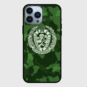 Чехол для iPhone 13 Pro Max с принтом Пограничные Войска в городе Новоалтайск,  |  | Тематика изображения на принте: 23 февраля | army | армия | войска | граница | камуфляж | надпись | пв | петли | погран | погранвойска | погранец | пограничная служба | пограничник | пограничные | пограничные войска | россии