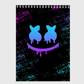 Скетчбук с принтом Marshmello в городе Новоалтайск, 100% бумага
 | 48 листов, плотность листов — 100 г/м2, плотность картонной обложки — 250 г/м2. Листы скреплены сверху удобной пружинной спиралью | dj | marshmello | marshmelloy | usa | америка | клуб | клубная музыка | мармело | маршмелло | маршмеллоу | музыка | музыкант