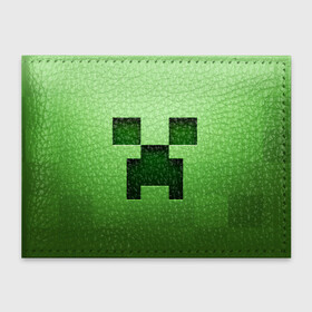 Обложка для студенческого билета с принтом MINECRAFT в городе Новоалтайск, натуральная кожа | Размер: 11*8 см; Печать на всей внешней стороне | Тематика изображения на принте: block | creeper | cube | minecraft | pixel | блок | геометрия | крафт | крипер | кубики | майнкрафт | пиксели