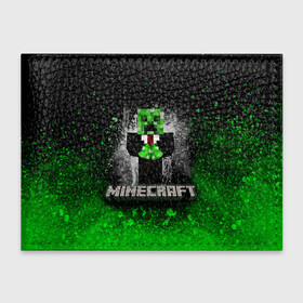 Обложка для студенческого билета с принтом MINECRAFT в городе Новоалтайск, натуральная кожа | Размер: 11*8 см; Печать на всей внешней стороне | Тематика изображения на принте: block | creeper | cube | minecraft | pixel | блок | геометрия | крафт | крипер | кубики | майнкрафт | пиксели