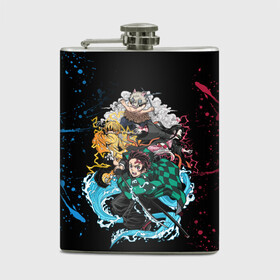 Фляга с принтом Kimetsu no yaiba красносиние брызги в городе Новоалтайск, металлический корпус | емкость 0,22 л, размер 125 х 94 мм. Виниловая наклейка запечатывается полностью | Тематика изображения на принте: demon slayer | demon slayer: kimetsu no yaiba | kimetsu | kimetsu no yaiba | nezuko | shinobu | slayer | tanjiro | клинок рассекающий демонов | незуко | танджиро | шинобу кочо