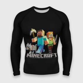 Мужской рашгард 3D с принтом MINECRAFT в городе Новоалтайск,  |  | creeper | game | minecraft | блоки | игра | квадраты | компьютерная игра | крипер | майнкрафт