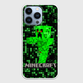 Чехол для iPhone 13 Pro с принтом MINECRAFT CREEPER в городе Новоалтайск,  |  | creeper | game | minecraft | блоки | игра | квадраты | компьютерная игра | крипер | майнкрафт